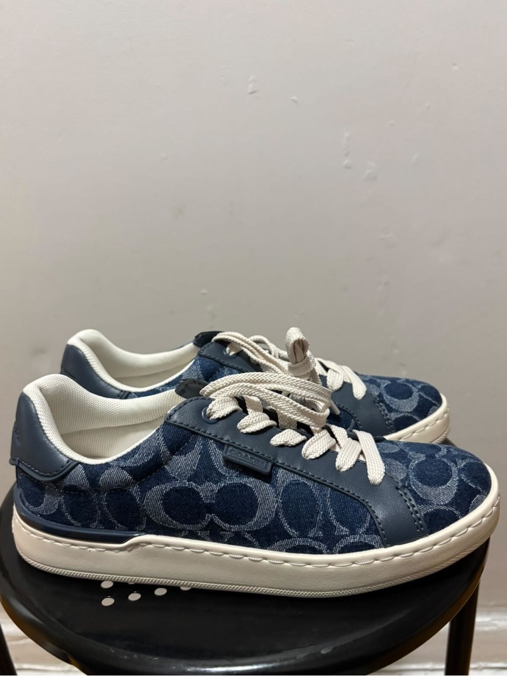Brand New Coach Denim Signature Low-Top Sneakers